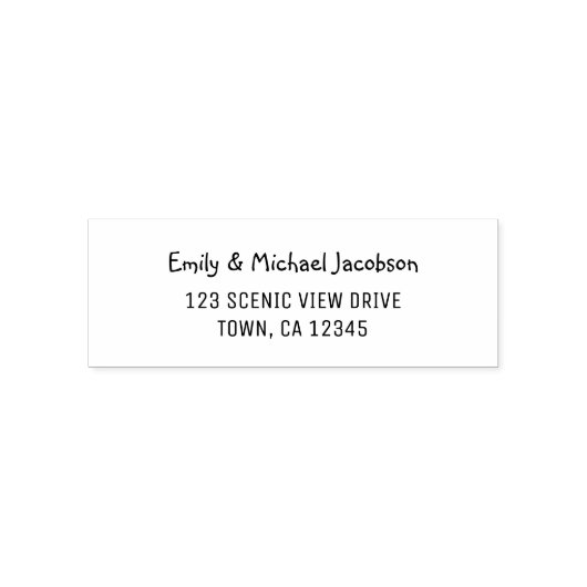 Tampon Auto-encreur Elegant Modern Casual Handwriting for Couples (Design)