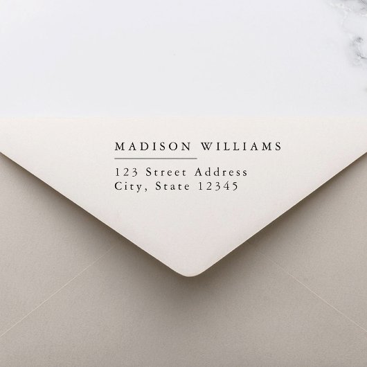 Tampon Auto-encreur Elegant Modern Return Adresse