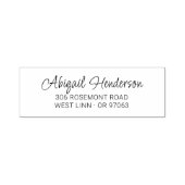 Tampon Auto-encreur Élégant moderne manuscrit 10a | Adresse de retour (Design)