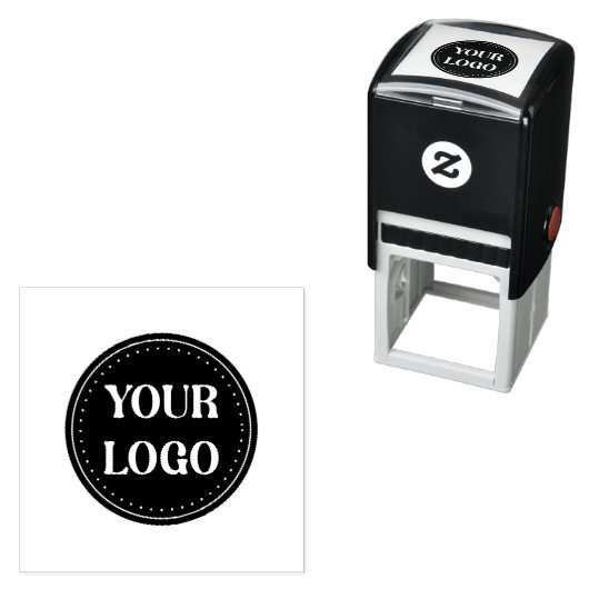 Tampon Auto-encreur élégant, moderne, raffiné et éditable. (En situation)