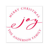 Tampon Auto-encreur Elégant Noël Joy Vacances auto-encastré Timbre (Design)