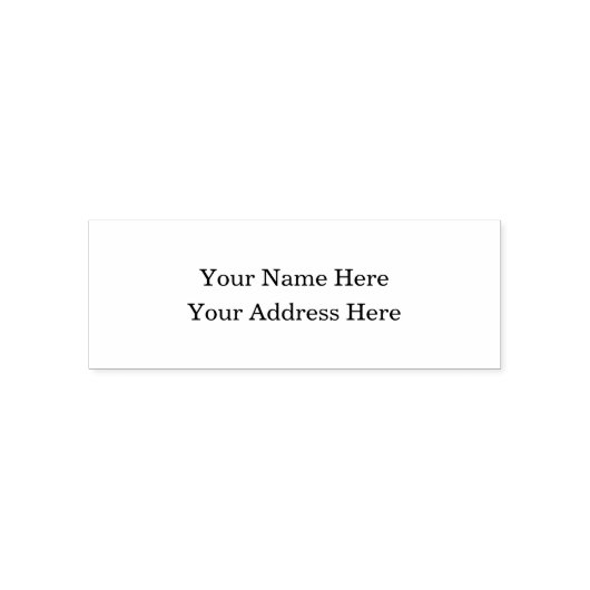 Tampon Auto-encreur Élégant Personnalisé Design Simple Personnalisé (Design)