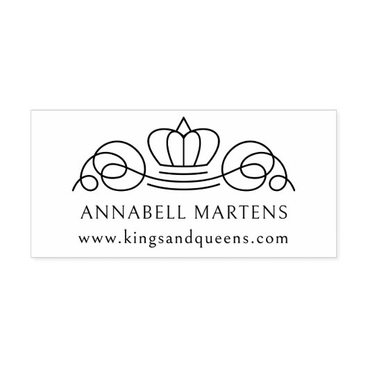 Tampon Auto-encreur Élégant, royal (Design)