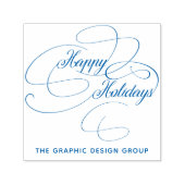 Tampon Auto-encreur Elégant script calligraphie joyeuses vacances (Design)