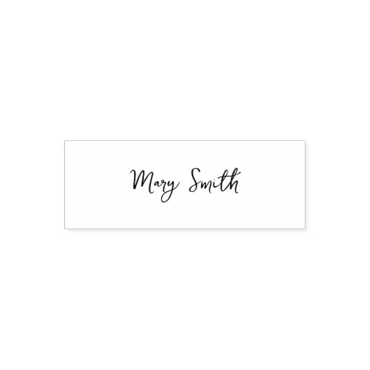 Tampon Auto-encreur Élégant script cursif Signature Nom Modèle (Design)