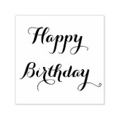 Tampon Auto-encreur Élégant Script Joyeux Anniversaire Salutation Typo (Design)