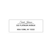 Tampon Auto-encreur Elegant Script Personalized Return Address Stamp (Design)