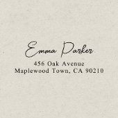 Tampon Auto-encreur Élégant Script Simple