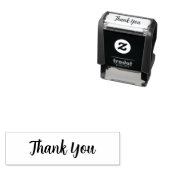 Tampon Auto-encreur Elegant Script “Thank You” Rubber Stamp (En situation)