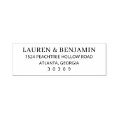 Tampon Auto-encreur ** Elegant Serif Black & White Minimalist (Design)