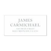 Tampon Auto-encreur Élégant Simple Moderne Entreprise Adresse de retou (Design)