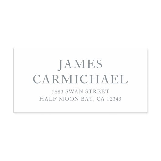 Tampon Auto-encreur Élégant Simple Moderne Entreprise Adresse de retou (Design)