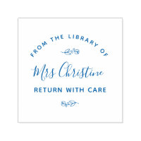 Élégant timbre-livre de bibliothèque botanique