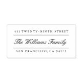 Tampon Auto-encreur Élégante adresse fractionnée auto-réception adress (Design)