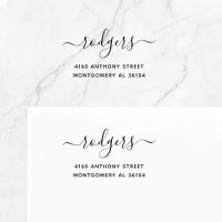 Élégante calligraphie moderne 08 | Adresse de reto
