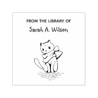 Élégante Écharpe de chat de la bibliothèque person
