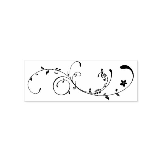 Tampon Auto-encreur éléments de musique (Design)