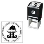 Tampon Auto-encreur Elf Christmas Boy thème (En situation)