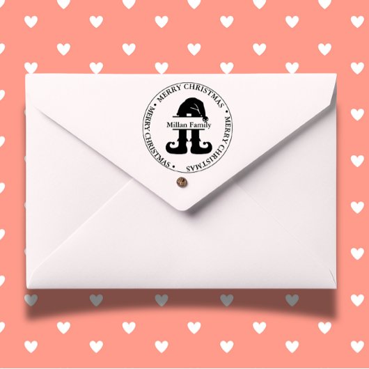 Tampon Auto-encreur Elf Christmas Boy thème