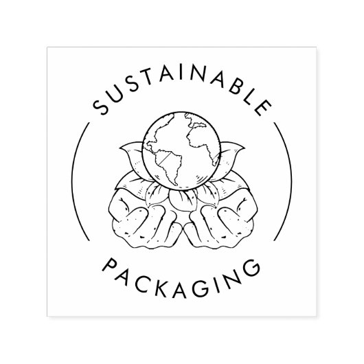 Tampon Auto-encreur Emballage durable | Commerce écologique (Design)