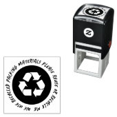 Tampon Auto-encreur Emballage Recyclé réutilisé (En situation)