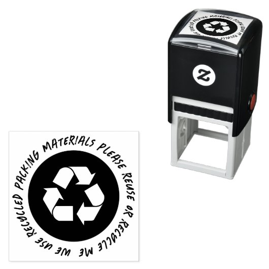 Tampon Auto-encreur Emballage Recyclé réutilisé (En situation)