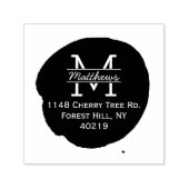 Tampon Auto-encreur Emplacement d'encre monographique personnalisé élé (Design)