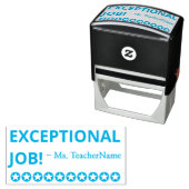 Tampon Auto-encreur "EMPLOI EXCEPTIONNEL !" + Nom de l'instructeur Tim (En situation)