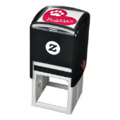 Tampon Auto-encreur Empreinte de patte de coeur Nom de l'animal Signat (Produit)