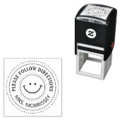 Tampon Auto-encreur Encouragement S'Il Vous Plaît Suivre Les Instructi (En situation)