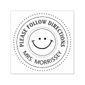 Tampon Auto-encreur Encouragement S'Il Vous Plaît Suivre Les Instructi (Design)