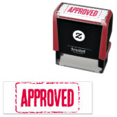 Tampon Auto-encreur Encre rouge d'entreprise approuvée Cachet auto-enc (En situation)