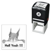 Tampon Auto-encreur Enfer Ouais Amusant Écureuil (En situation)