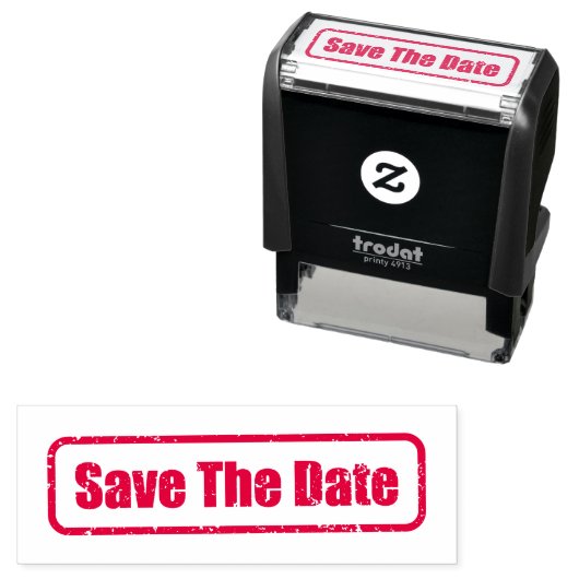 Tampon Auto-encreur Enregistrer Le Secret Date Top (En situation)