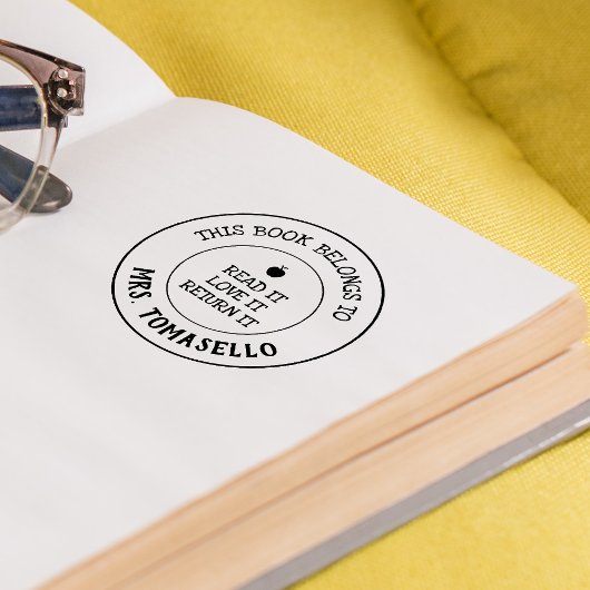 Tampon Auto-encreur ENSEIGNANT Ce Livre Appartient À Personnalisé