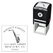 Tampon Auto-encreur Enseignant de bande saxophone (En situation)