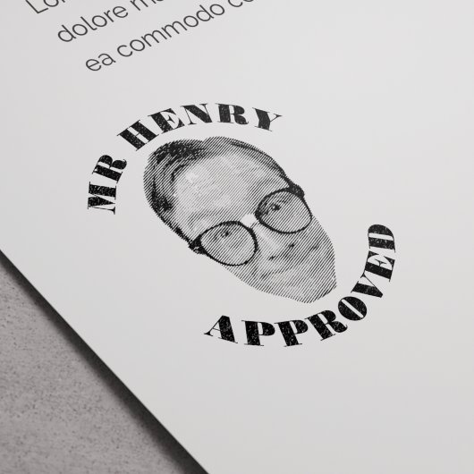 Tampon Auto-encreur Enseignant Funny Visage Approuvé