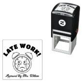 Tampon Auto-encreur Enseignant travail tardif Approuvé Grading Encoura (En situation)