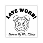 Tampon Auto-encreur Enseignant travail tardif Approuvé Grading Encoura (Design)