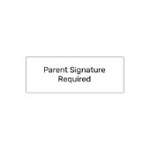 Tampon Auto-encreur Enseignants Signature parent requise (Design)