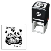 Tampon Auto-encreur Ensemble Panda Froever (En situation)