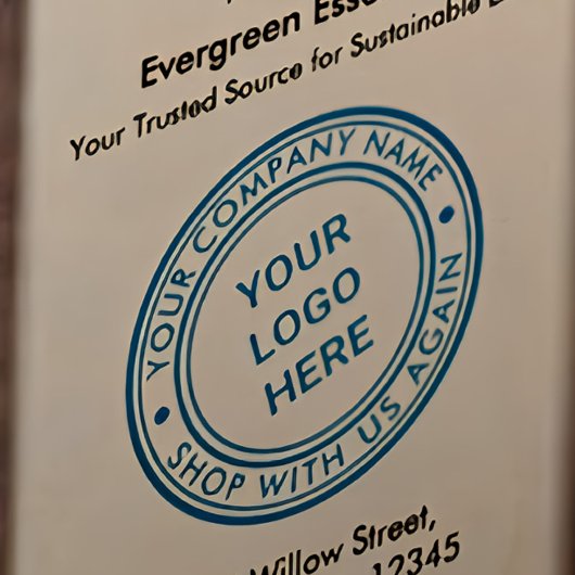 Tampon Auto-encreur Entreprise Nom Professionnel Marque Logo