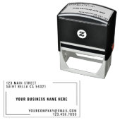 Tampon Auto-encreur Entreprise Personnalisée Moderne Nom Adresse de re (En situation)