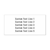 Tampon Auto-encreur Entreprise personnalisée traditionnelle 5 lignes d (Design)