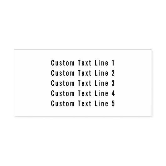 Tampon Auto-encreur Entreprise personnalisée traditionnelle 5 lignes d (Design)