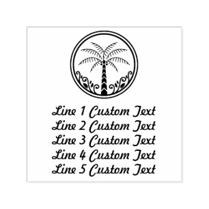 Tampon Auto-encreur Entreprise Traditionnelle 5 Lignes Avec Logo Auto