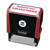 Tampon Auto-encreur Envoyer pour COLLECTIONS rouge (Produit)