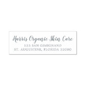 Tampon Auto-encreur Épais nom d'écriture manuscrite Adresse de retour  (Design)