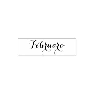 Tampon Auto-encreur Esperanto : Mois : Februaro (février)