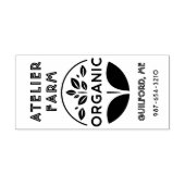 TAMPON AUTO-ENCREUR ÉTIQUETTE AGRICOLE BIOLOGIQUE ENTREPRISE OU PRODUI (Design)